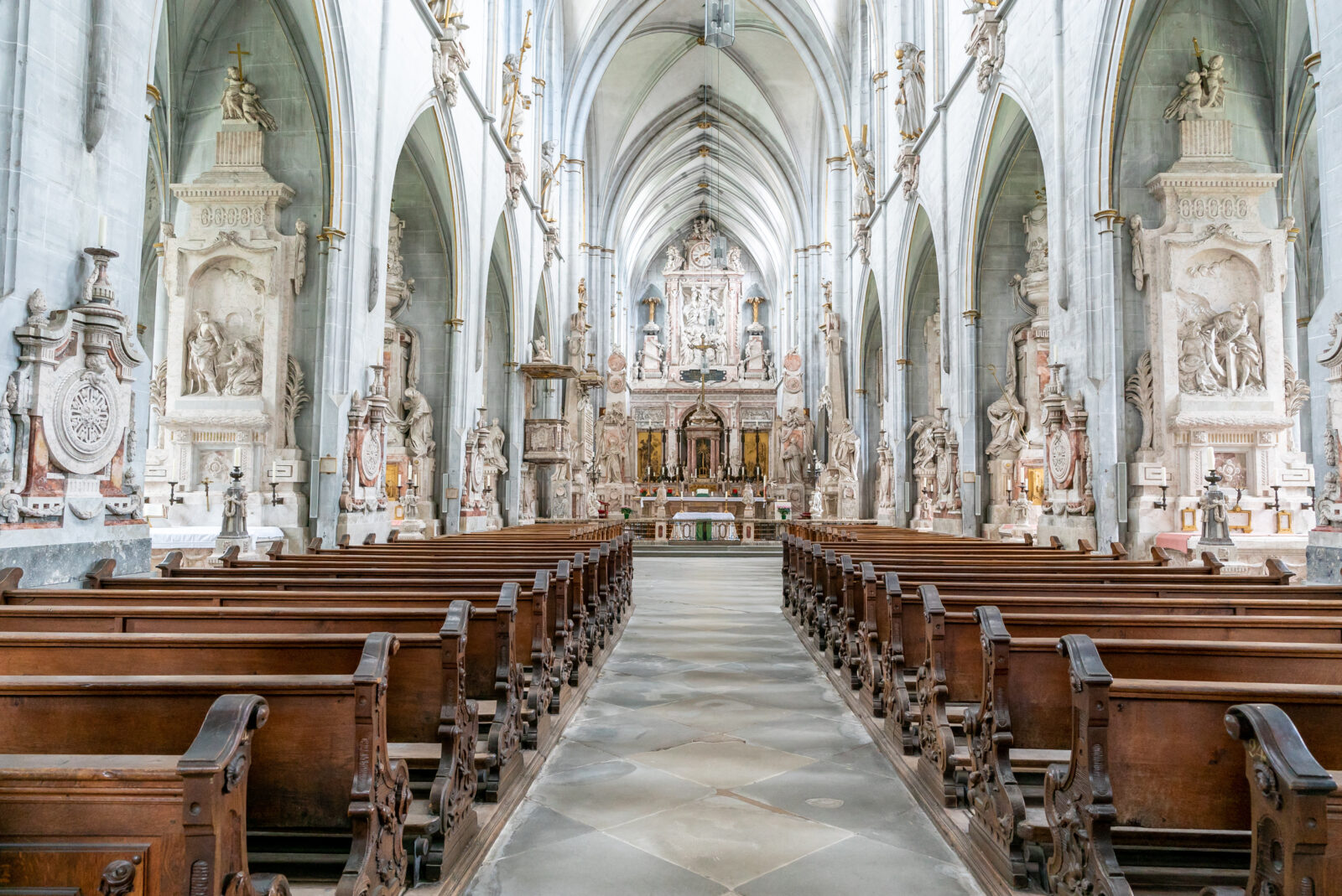 interior view of the Cistercian church at Salem Palace in southern Germany