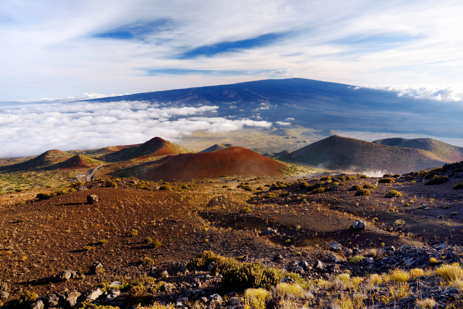 Breathtaking view of Mauna Loa volcano on the Big Island of Hawaii.